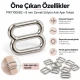 8 mm Zamak Sütyen Askı Ayar Tokası PIR710008Z