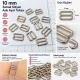 10 mm Zamak Sütyen Askı Ayar Tokası PIR710010Z
