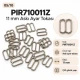 11 mm / 0.43 in Zamak Bra Strap Slider PIR710011Z