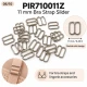 11 mm / 0.43 in Zamak Bra Strap Slider PIR710011Z