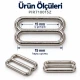 15 mm Zamak Sütyen Askı Ayar Tokası PIR710015Z