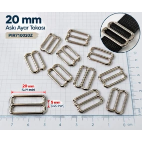 20 mm Zamak Sütyen Askı Ayar Tokası PIR710020Z