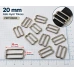 20 mm Zamak Sütyen Askı Ayar Tokası PIR710020Z