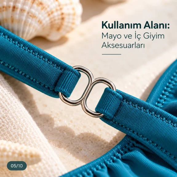 10 mm Zamak Mayo Model Sütyen Askı Ayar Tokası PIR711010Z