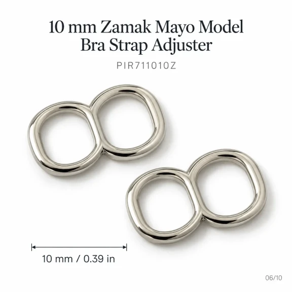 10 mm Zamak Mayo Model Sütyen Askı Ayar Tokası PIR711010Z