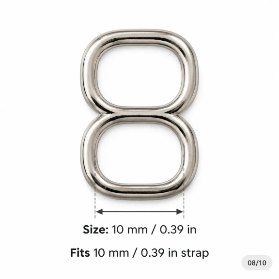 10 mm Zamak Mayo Model Sütyen Askı Ayar Tokası PIR711010Z