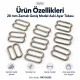 20 mm Zamak Geniş Model Sütyen Askı Ayar Tokası PIR712020Z