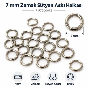7 mm Zamak Sütyen Askı Halkası PIR720007Z