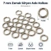 7 mm / 0.28 in Zamak Bra Strap Ring PIR720007Z