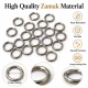 7 mm / 0.28 in Zamak Bra Strap Ring PIR720007Z