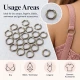 7 mm / 0.28 in Zamak Bra Strap Ring PIR720007Z