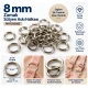 8 mm Zamak Sütyen Askı Halkası PIR720008Z