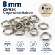 8 mm Zamak Sütyen Askı Halkası PIR720008Z