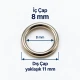 8 mm Zamak Sütyen Askı Halkası PIR720008Z