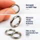 8 mm Zamak Sütyen Askı Halkası PIR720008Z