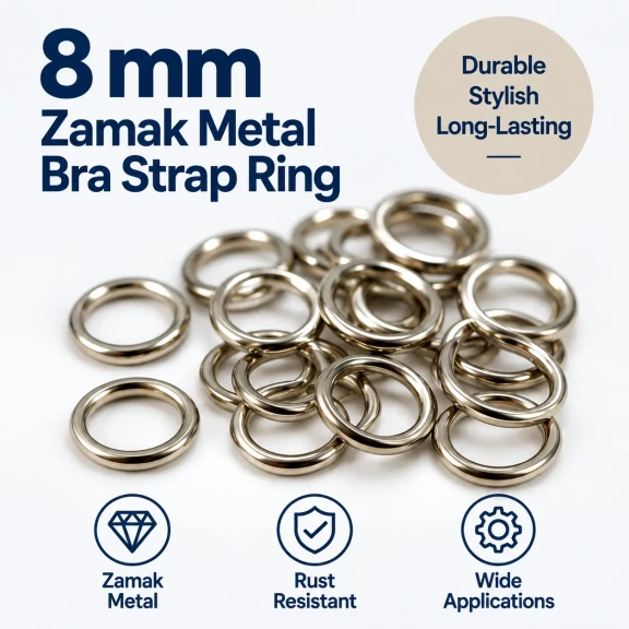 8 mm Zamak Sütyen Askı Halkası PIR720008Z