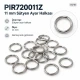 11 mm / 0.43 in Zamak Bra Strap Ring PIR720011Z