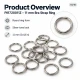11 mm / 0.43 in Zamak Bra Strap Ring PIR720011Z