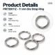 11 mm / 0.43 in Zamak Bra Strap Ring PIR720011Z
