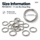 11 mm / 0.43 in Zamak Bra Strap Ring PIR720011Z