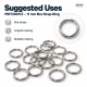 11 mm / 0.43 in Zamak Bra Strap Ring PIR720011Z