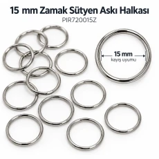 15 mm / 0.59 in Zamak Bra Strap Ring PIR720015Z