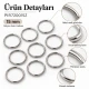 15 mm Zamak Sütyen Askı Halkası PIR720015Z