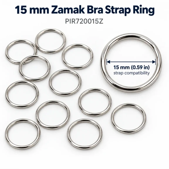 15 mm Zamak Sütyen Askı Halkası PIR720015Z
