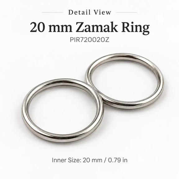 20 mm Zamak Sütyen Askı Halkası PIR720020Z