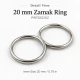 20 mm Zamak Sütyen Askı Halkası PIR720020Z