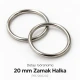 20 mm Zamak Sütyen Askı Halkası PIR720020Z