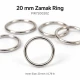 20 mm Zamak Sütyen Askı Halkası PIR720020Z