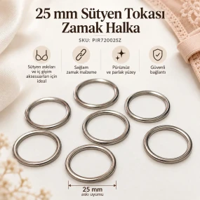25 mm Zamak Sütyen Askı Halkası PIR720025Z