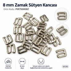 8 mm Zamak Sütyen Kancası PIR750008Z