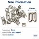 8 mm Zamak Sütyen Kancası PIR750008Z
