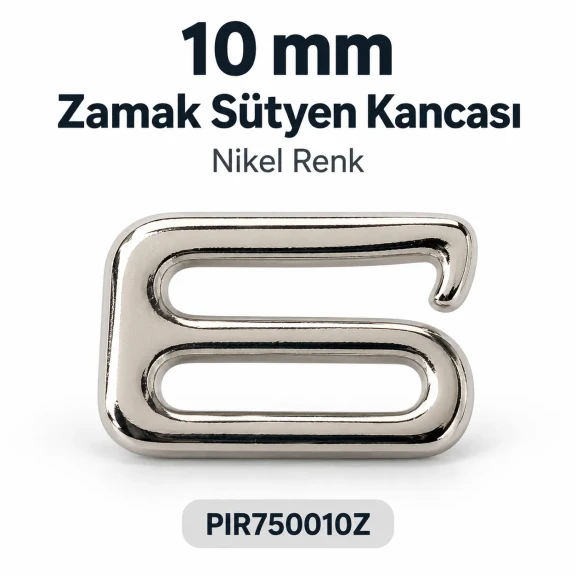10 mm Zamak Sütyen Kancası PIR750010Z
