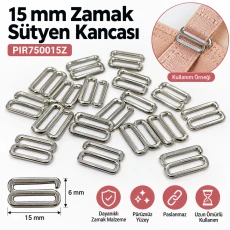 15 mm Zamak Sütyen Kancası PIR750015Z