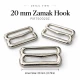 20 mm Zamak Sütyen Kancası PIR750020Z