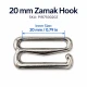 20 mm Zamak Sütyen Kancası PIR750020Z