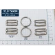 20 mm Zamak Sütyen Askı Ayar Tokası, Halkası ve Kancası 3'lü Takım PIR770020Z