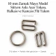 10 mm Zamak Mayo Model Sütyen Askı Ayar Tokası, Halkası ve Kancası 3'lü Takım PIR771010Z