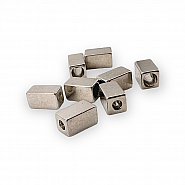 Cord End Cube Shape 7 x 12 mm Cord Hole Entry 3.5 mm PBB0016