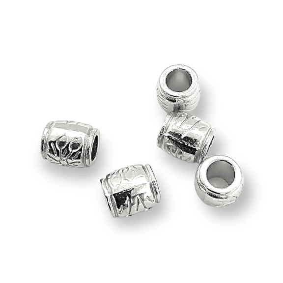 Bağucu  Desenli Metal Silindir Şekil boy 9 mm Giriş 5 mm PBB004