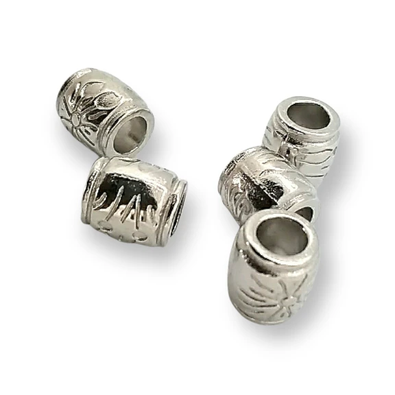 Bağucu  Desenli Metal Silindir Şekil boy 9 mm Giriş 5 mm PBB004