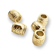 Bağucu  Desenli Metal Silindir Şekil boy 9 mm Giriş 5 mm PBB004