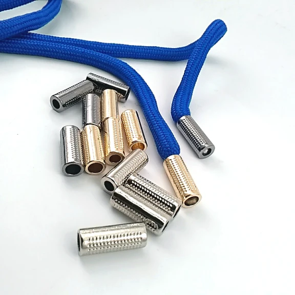 Inlet 3.3 mm Cord End Mosaic Patterned Metal length 13.5 mm PBB005