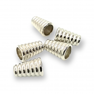 Cord End Conical Circular Patterned Length 14 mm inlet 3.4 mm - 0,14" PBB012