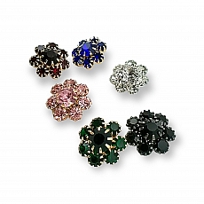 17 mm Rhinestone Shank Button - Jacket and Cardigan Button PBT0013