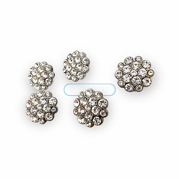 23 mm 36 boy Taşlı Düğme Siyah ve Beyaz Taşlı Düğme Ceket ve Kaban Düğmesi PBT0024