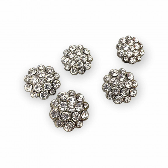 23 mm 36 boy Taşlı Düğme Siyah ve Beyaz Taşlı Düğme Ceket ve Kaban Düğmesi PBT0024